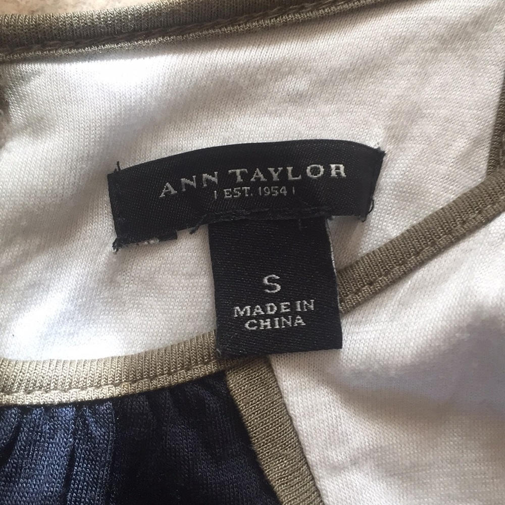 Ann Taylor Assym Color Block Dress Size S - Picture 3 of 6